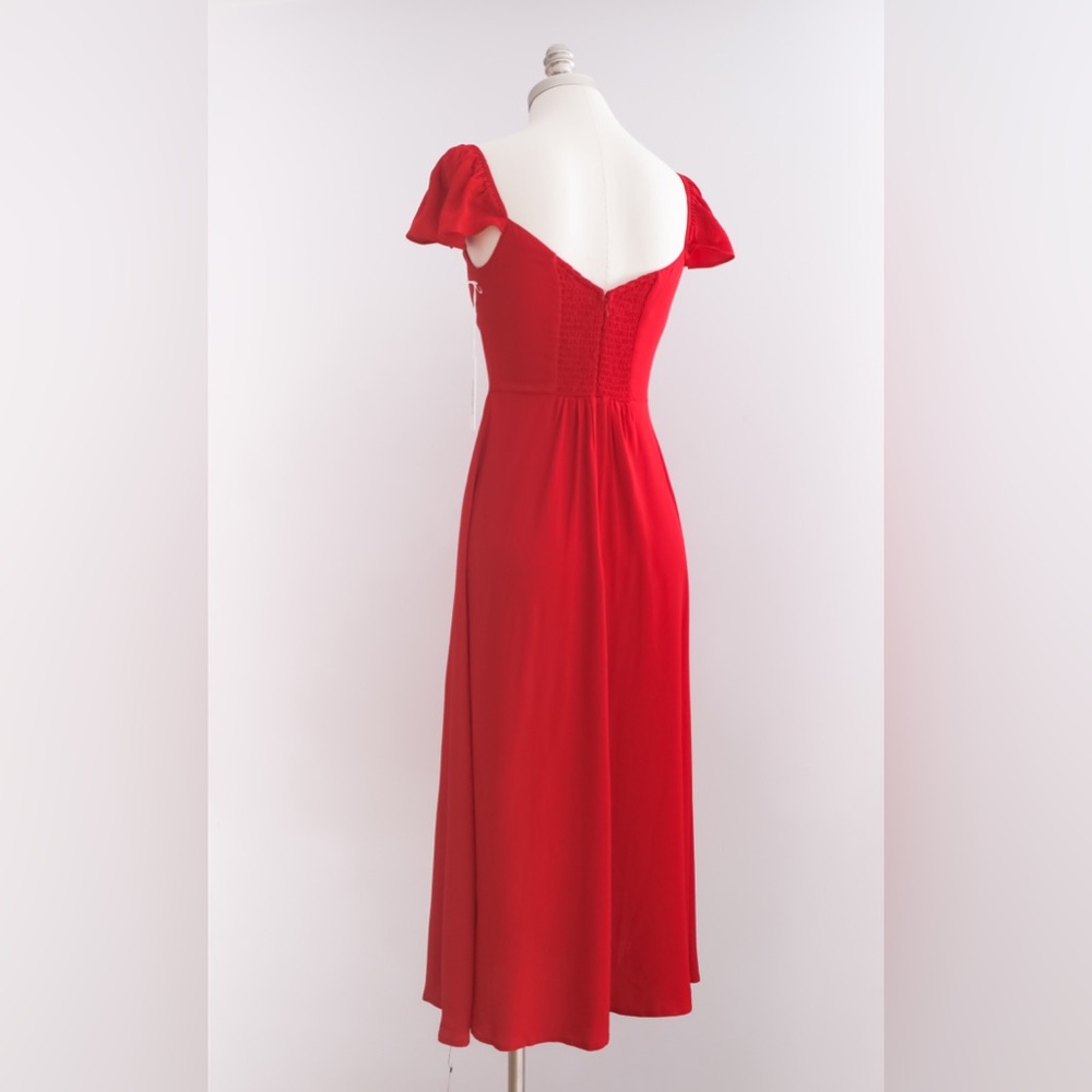 Reformation Baxley Dress in Cherry • US 4 • NWT - Picture 8 of 13
